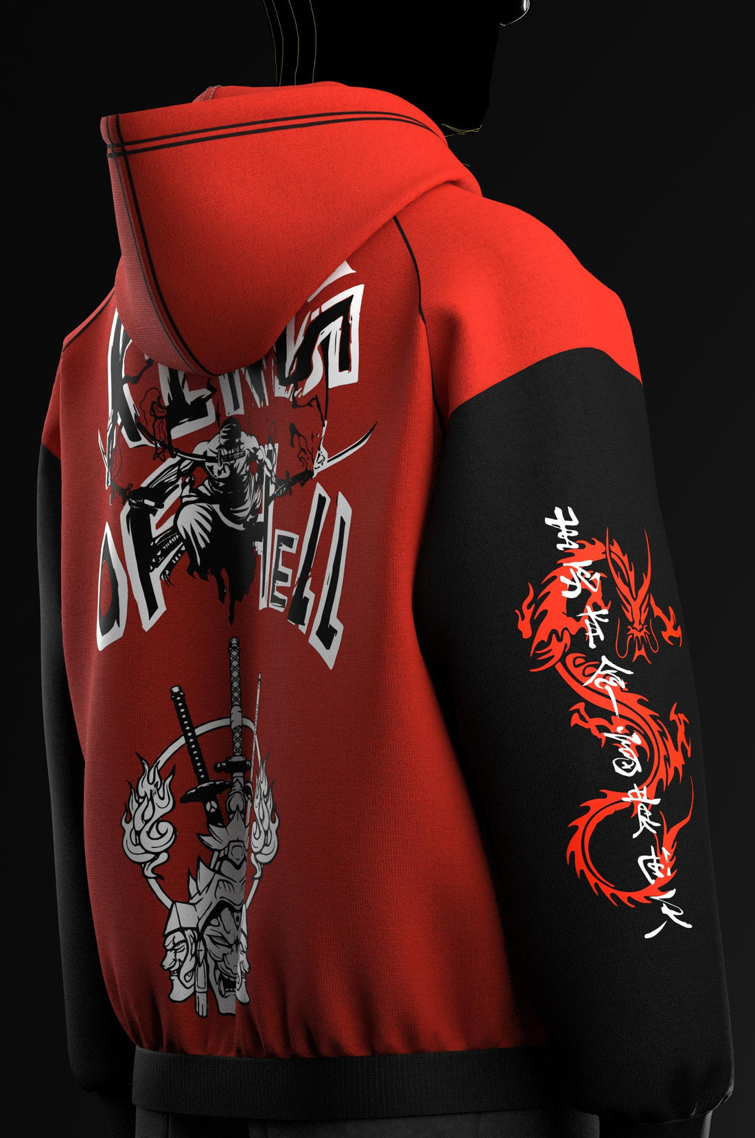 Zoro 01 // Screen // 350 GSM Cotton Fleece Hoodie