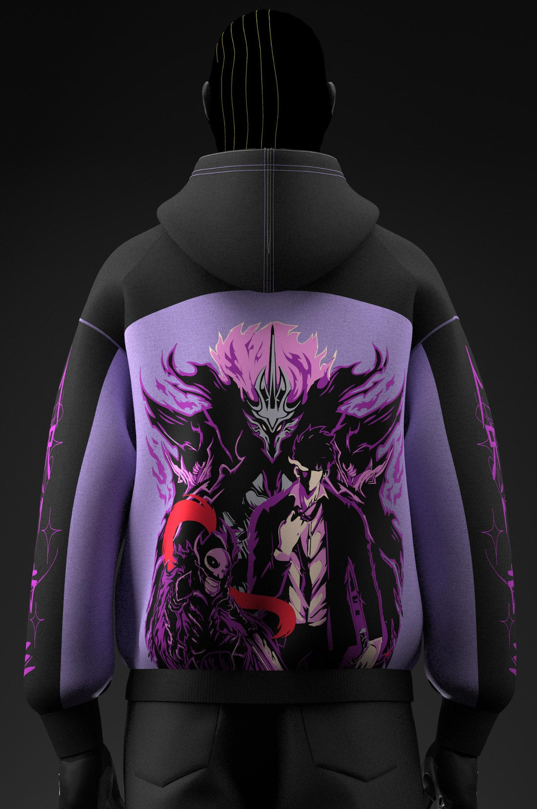 Shadow Monarch // Screen & Puff // 350 GSM Cotton Fleece Hoodie