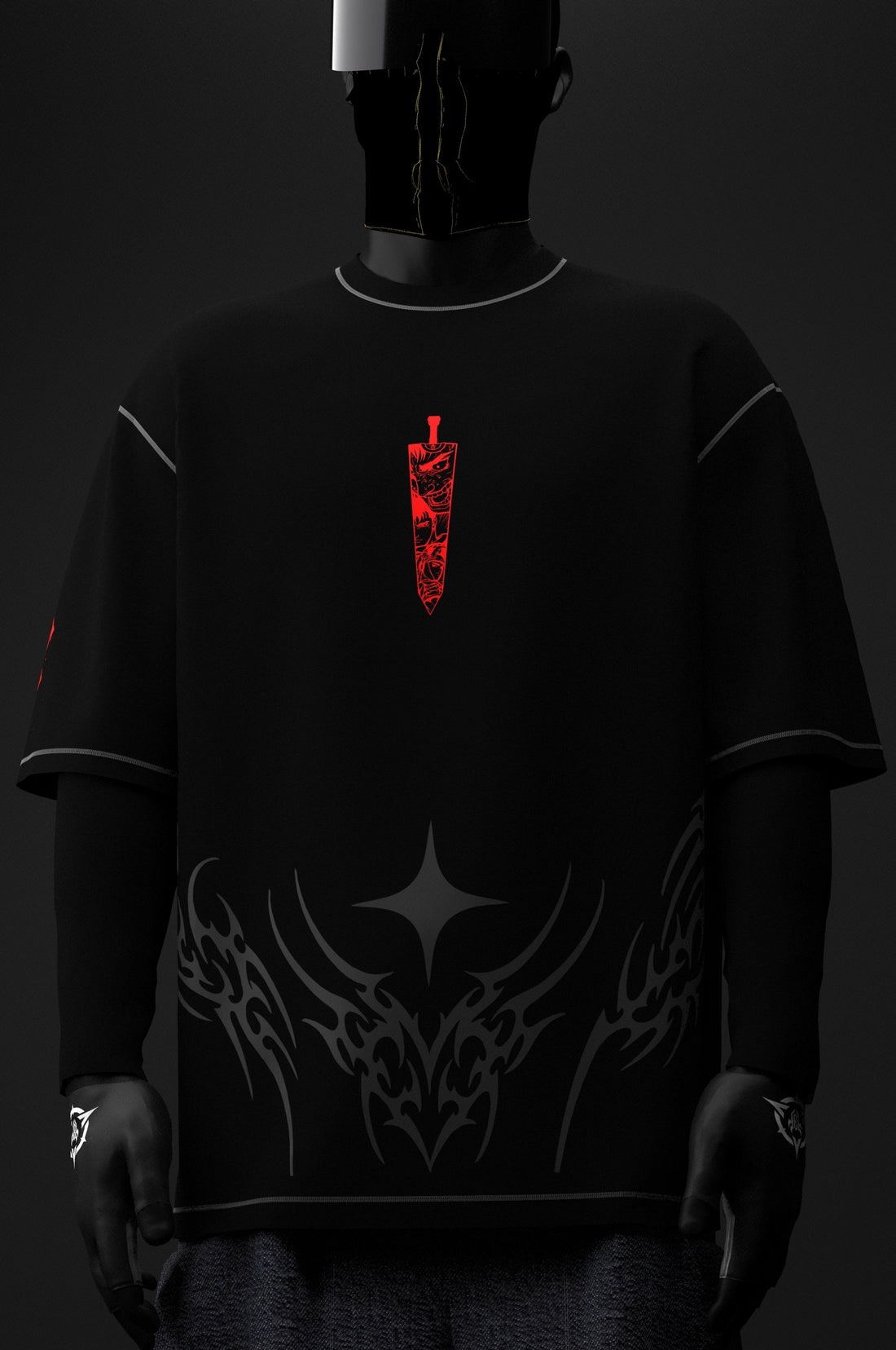 Berserk Armor 01 // Screen & Puff // Oversized T-shirt