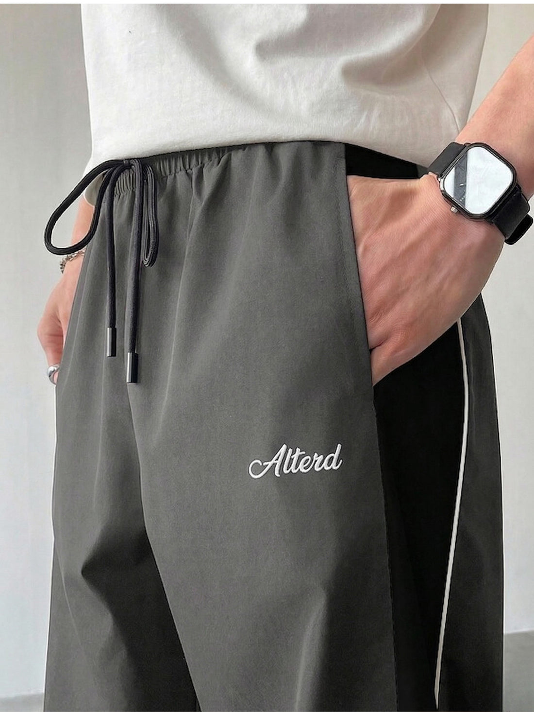 ALTRD CONTRAST STRIPED TRACKPANTS