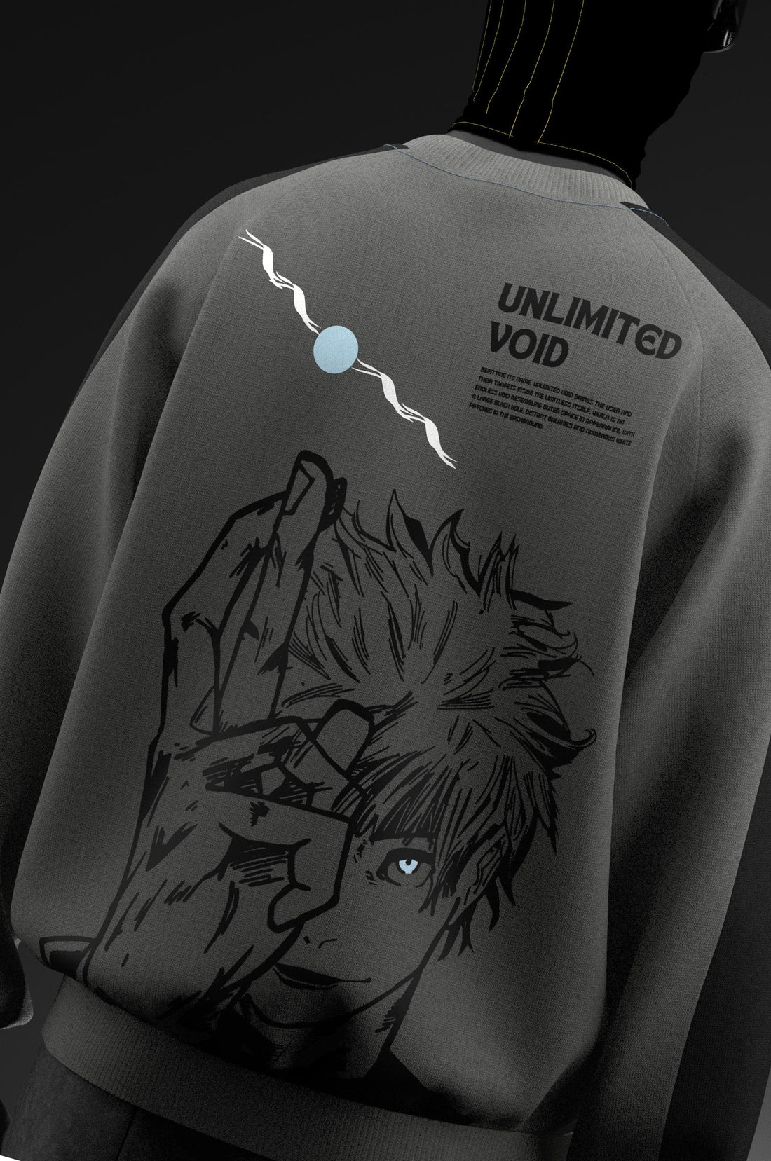 Infinity Void Sweatshirt // Screen & Puff // 320 GSM Cotton Fleece