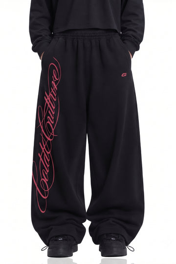 SCRIPT BLACK BALLON SWEATS