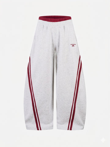 COURTSIDE STRIP BARREL SWEATPANTS
