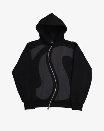 CURVED ZIPPER HOODIE