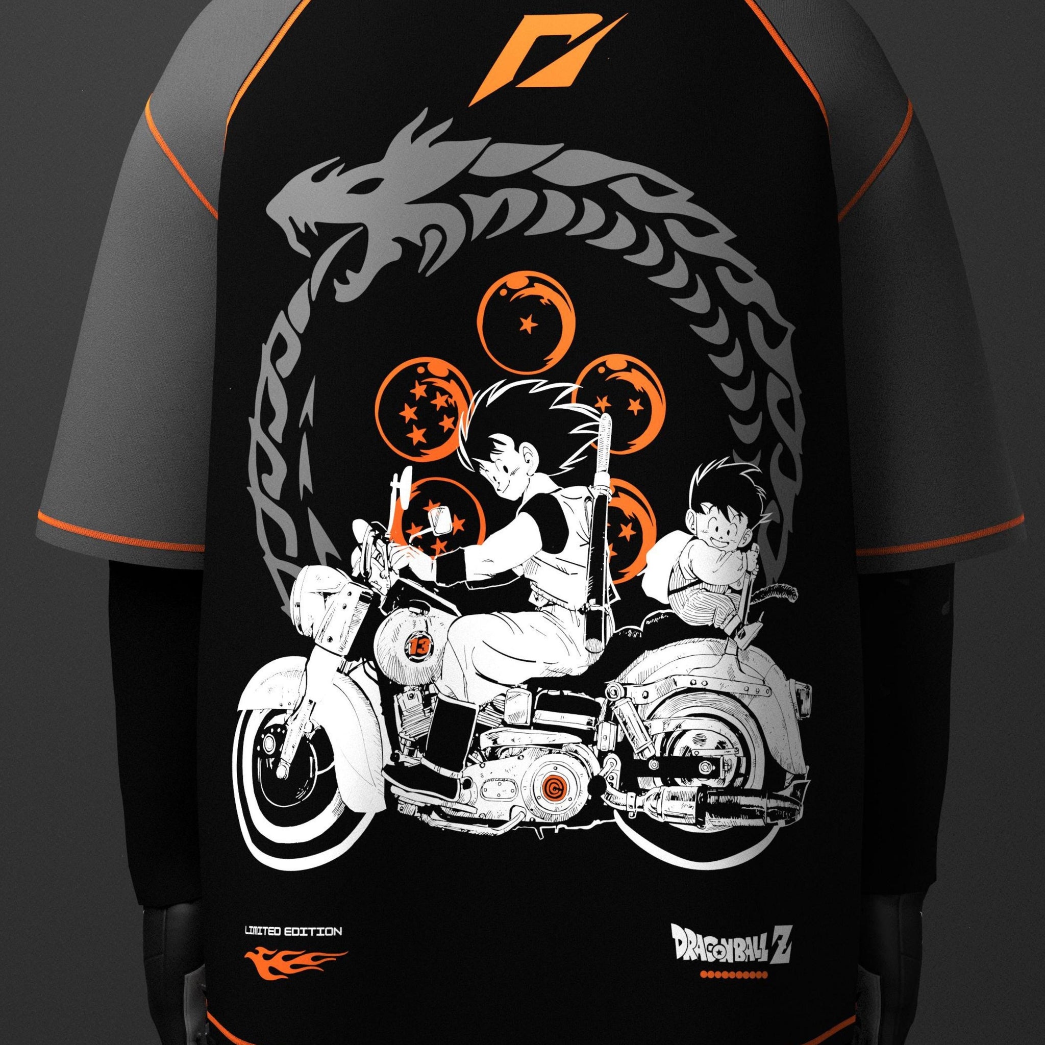 Goku Motorbike 02 // DBZ // Screen // Oversized T-shirt