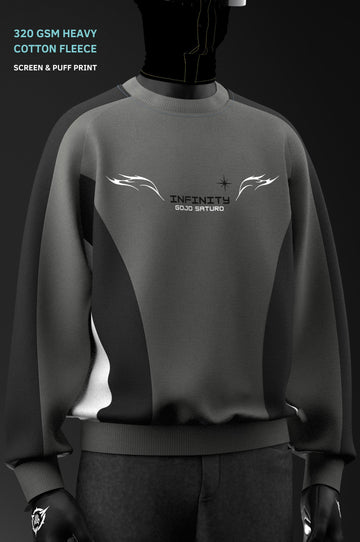 Infinity Void Sweatshirt // Screen & Puff // 320 GSM Cotton Fleece