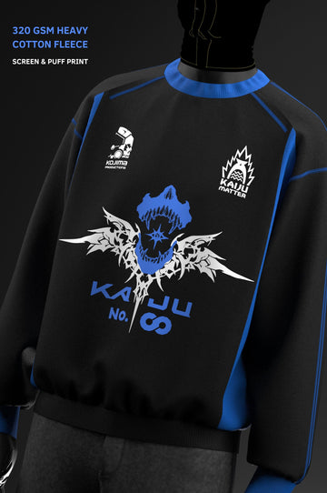 08 Kaiju Sweatshirt // Screen & Puff // 320 GSM Cotton Fleece