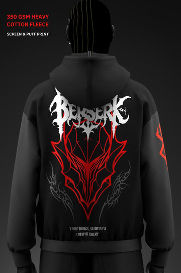 Berserk Armor // Screen & Puff // 350 GSM Cotton Fleece Hoodie