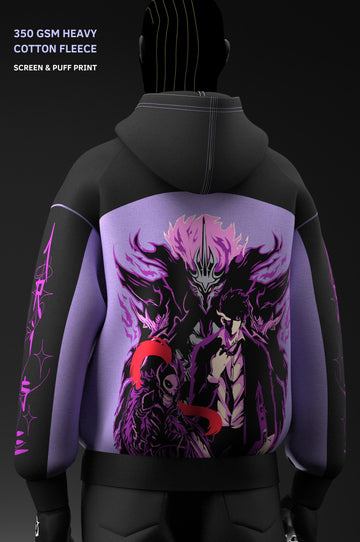 Shadow Monarch // Screen & Puff // 350 GSM Cotton Fleece Hoodie
