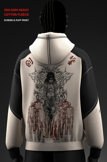 Freedom & Peace // Screen & Puff // 350 GSM Cotton Fleece Hoodie
