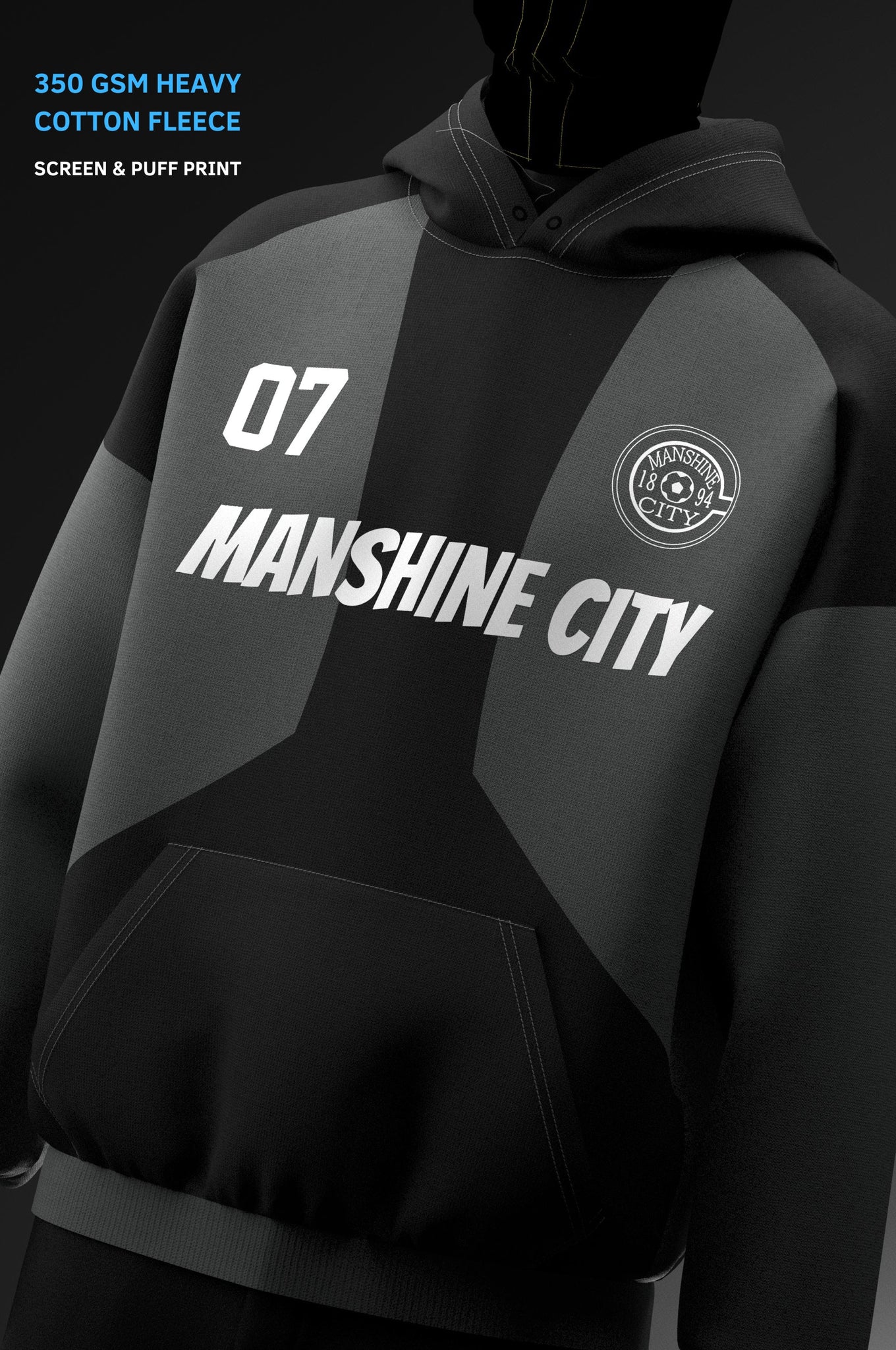 Nagi Seishiro // Screen // 350 GSM Cotton Fleece Hoodie