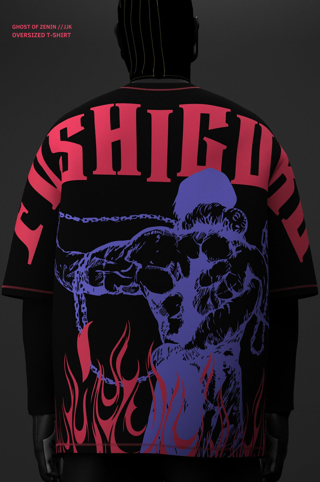 Ghost of Zenin // Screen // Oversized T-shirt
