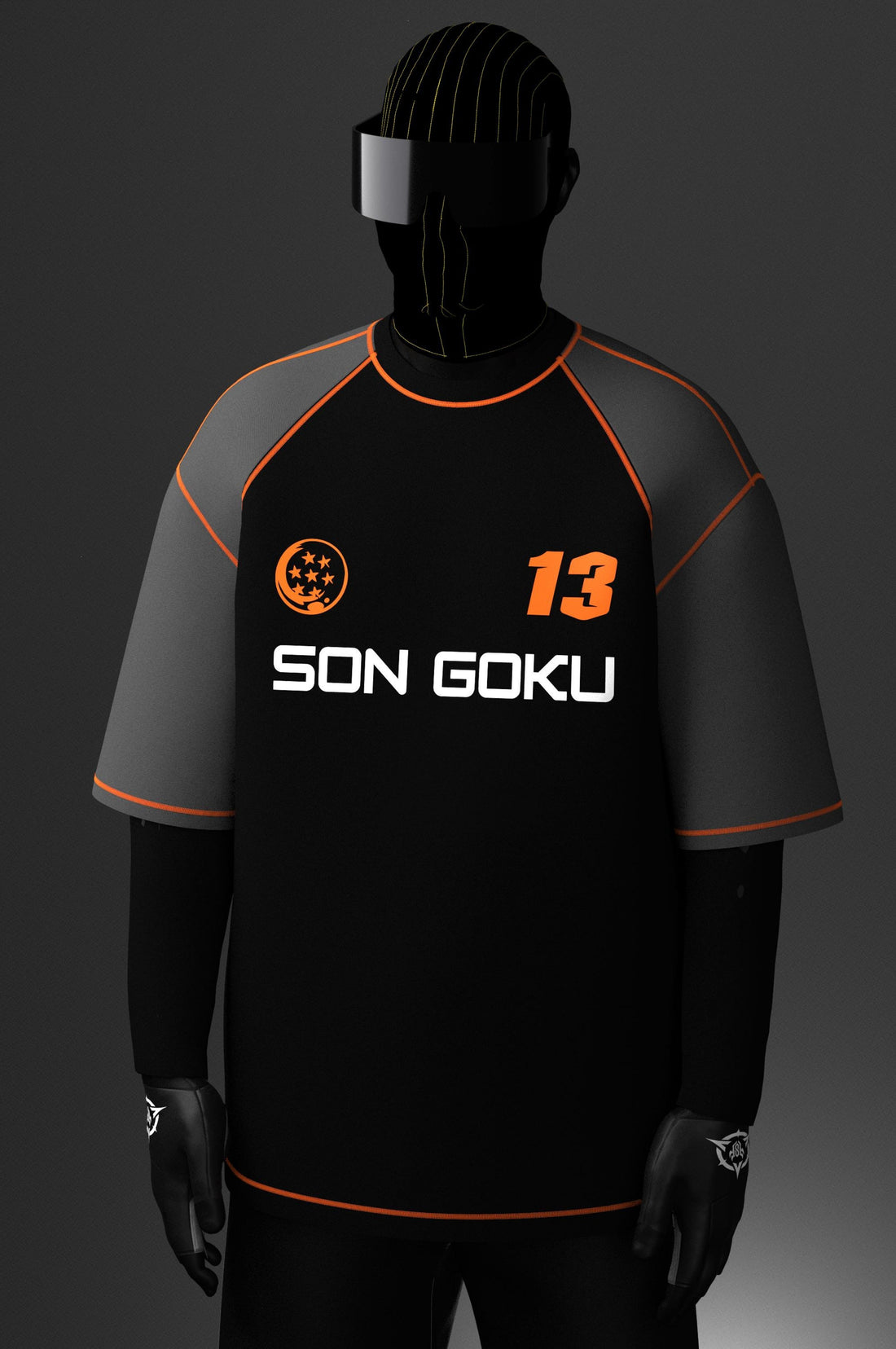 Goku Motorbike 02 // DBZ // Screen // Oversized T-shirt