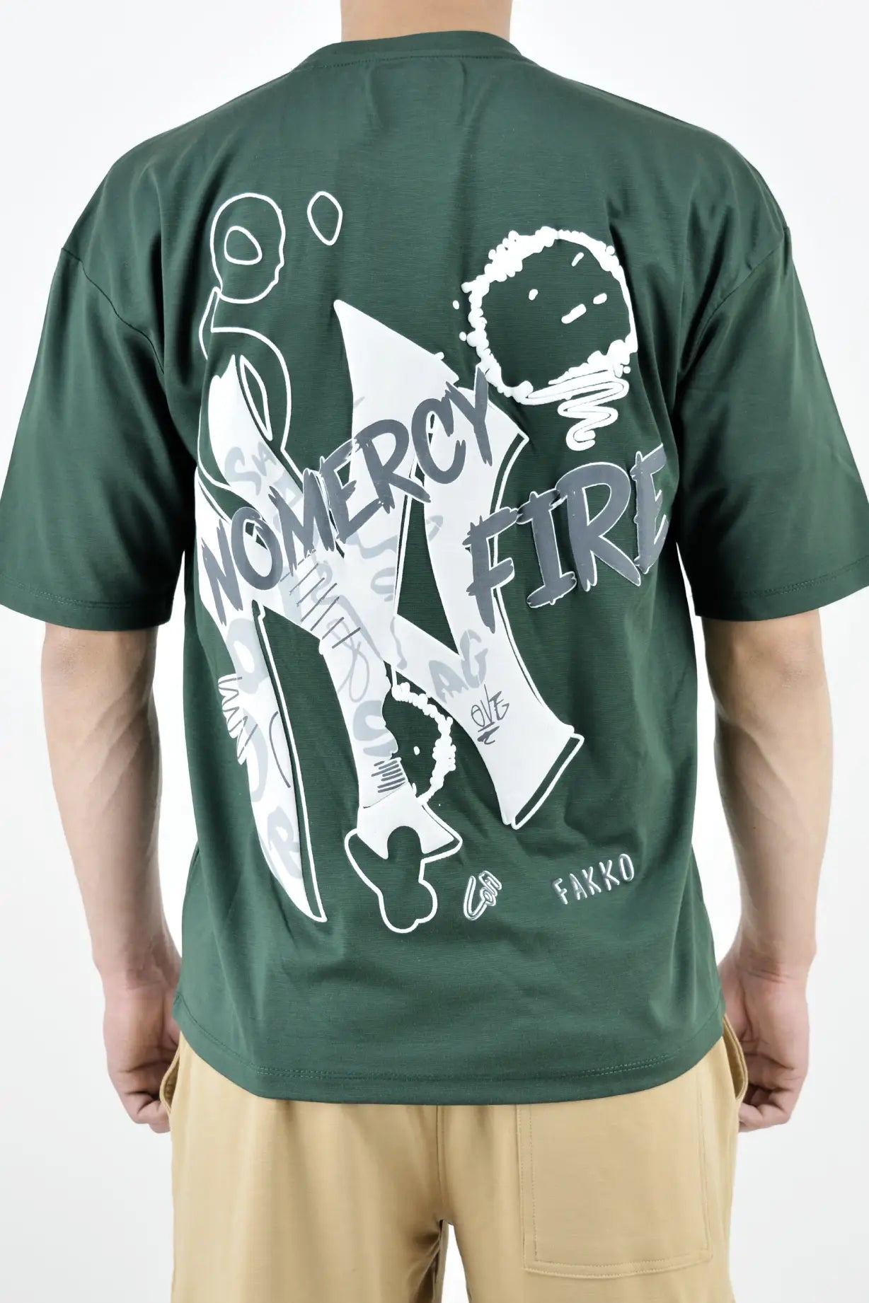 NY No Mercy Green Premium Oversized 220GSM Tshirt
