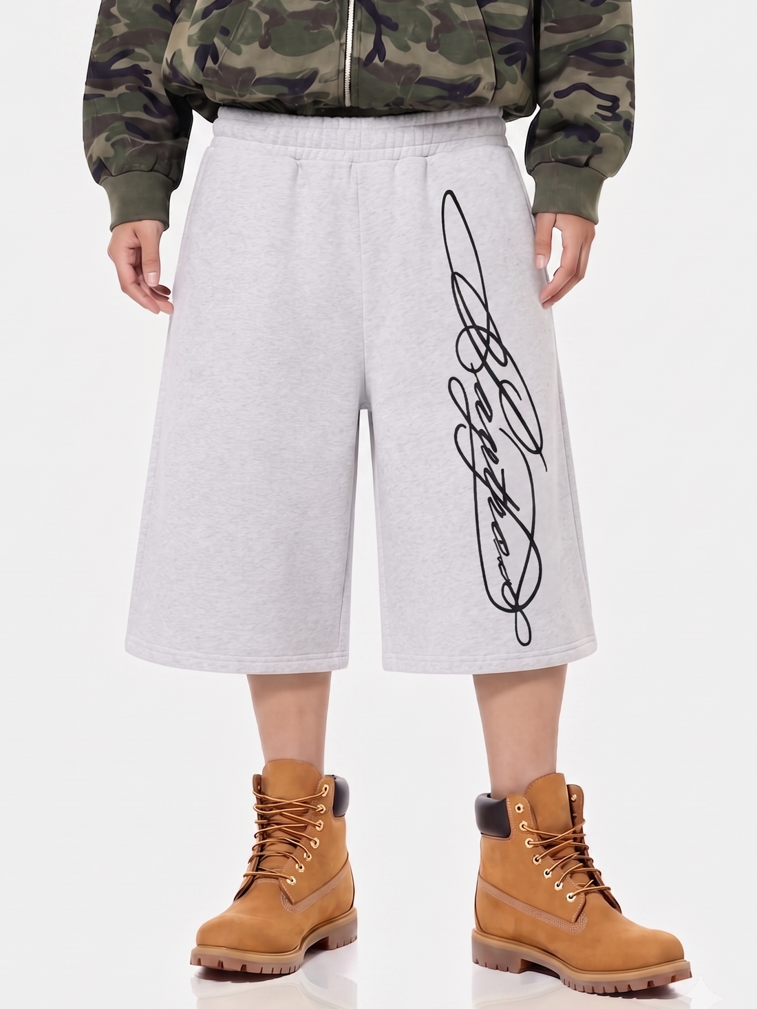 SCRIPT GREY JORTS