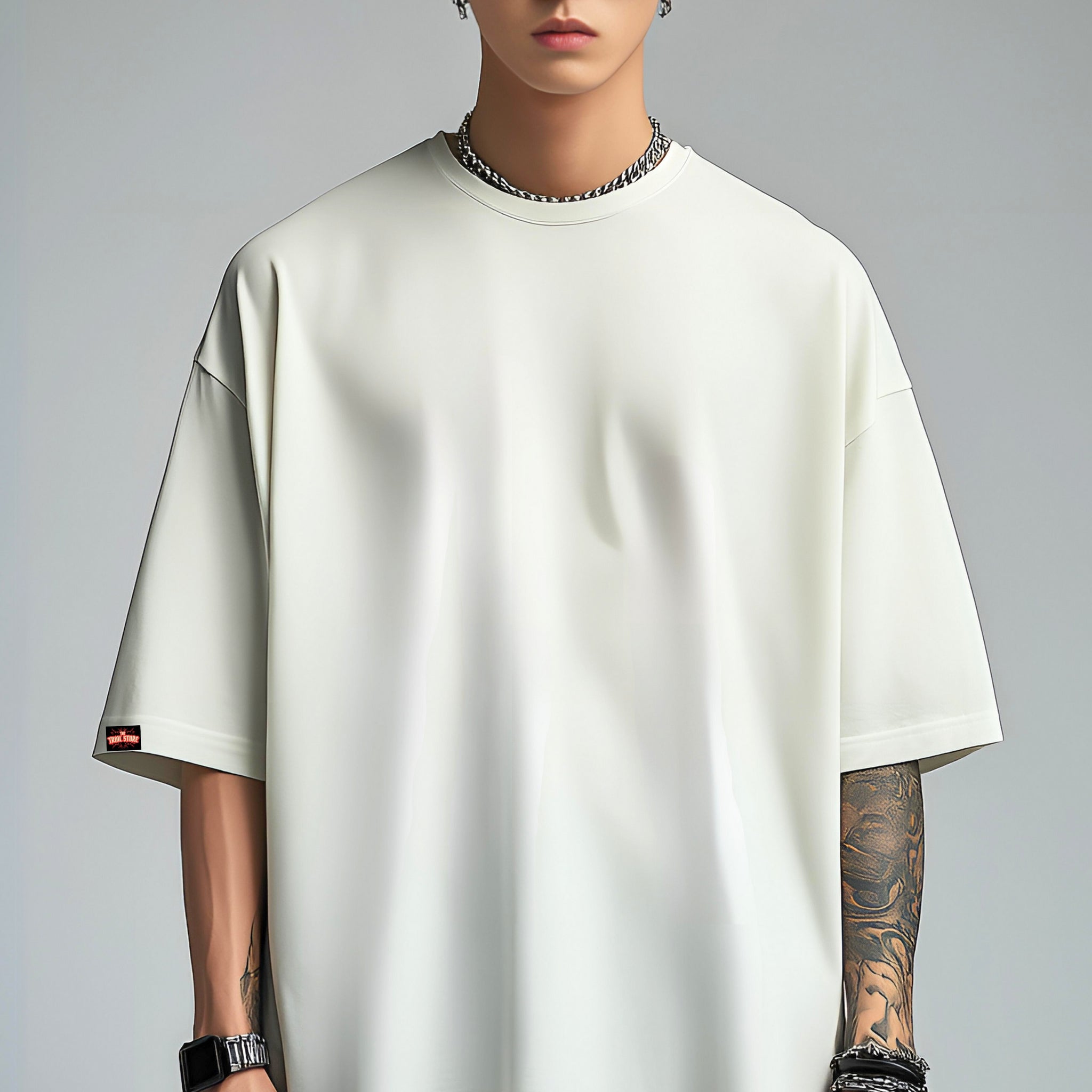 Plain White Oversized Tshirt 240 GSM